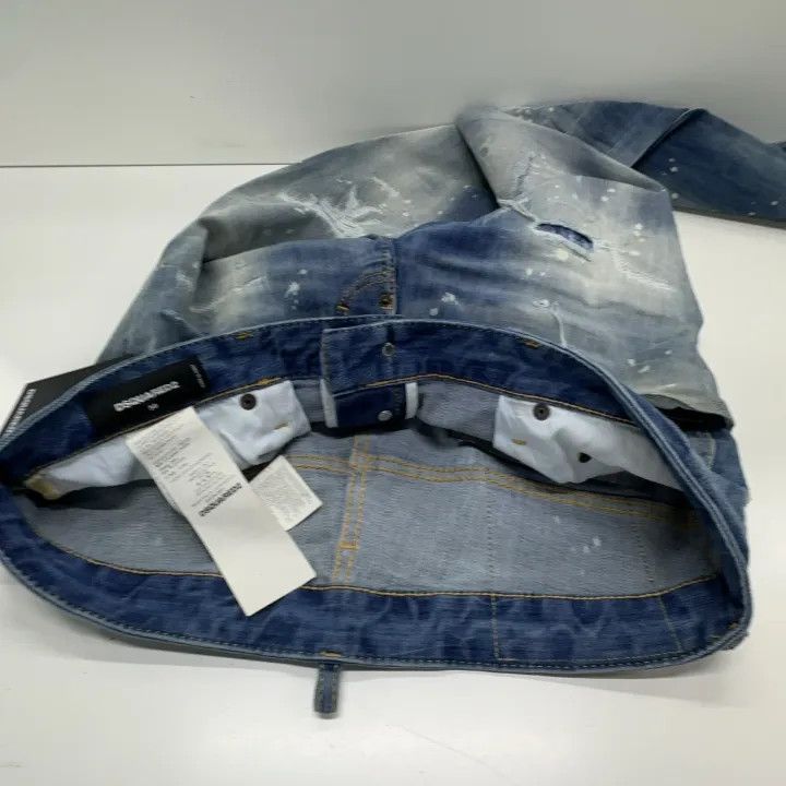 Dsquared2 DSQUARED2 FW21 High Waist Ripped Jeans 0079 Size US 34 / EU 50 - 6 Thumbnail