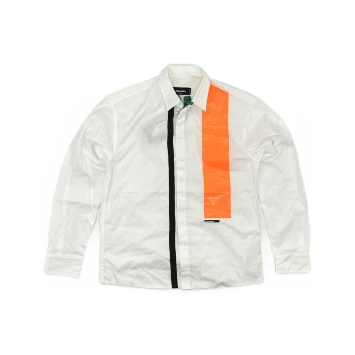 Dsquared2 DSQUARED2 Long Sleeve Shirt with Orange Detail 0079 Size US M / EU 48-50 / 2 - 2 Thumbnail