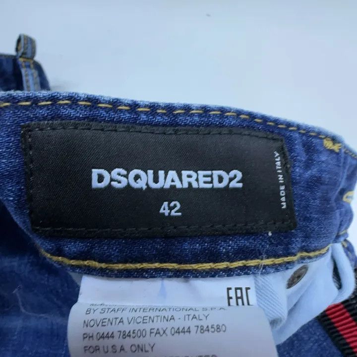 Dsquared2 DSQUARED2 Slim Fit Striped Denim Pants 0079 Size US 42 / EU 58 - 4 Thumbnail