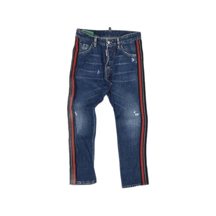 Dsquared2 DSQUARED2 Slim Fit Striped Denim Pants 0079 Size US 42 / EU 58 - 2 Thumbnail