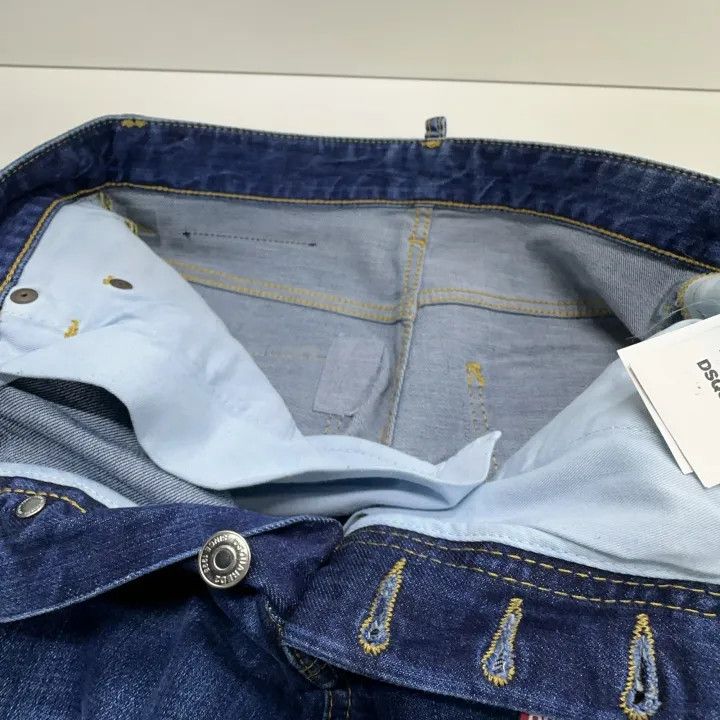 Dsquared2 DSQUARED2 Slim Fit Striped Denim Pants 0079 Size US 42 / EU 58 - 6 Thumbnail