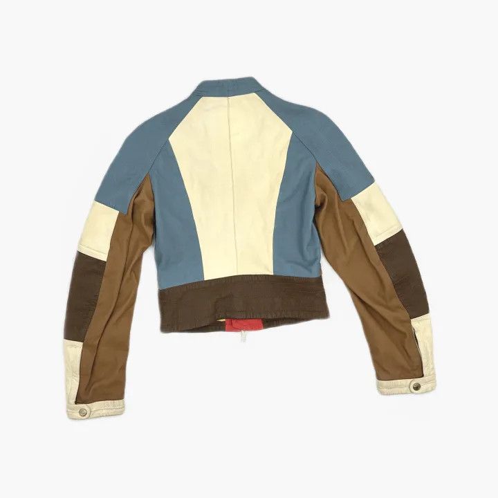 Dsquared2 DSQUARED2 Stylish Multi-Color Zip Leather Jacket 0079 Size US M / EU 48-50 / 2 - 3 Thumbnail