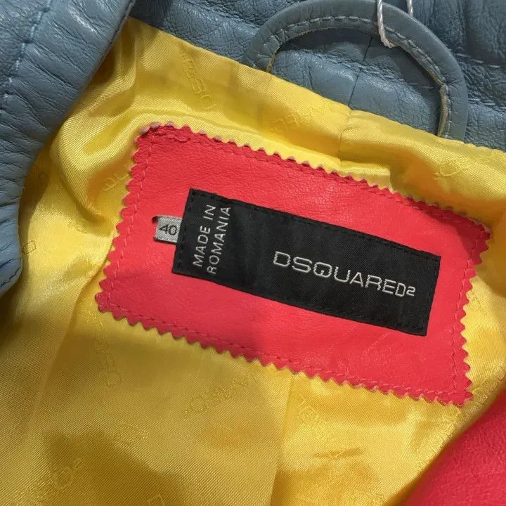 Dsquared2 DSQUARED2 Stylish Multi-Color Zip Leather Jacket 0079 Size US M / EU 48-50 / 2 - 4 Thumbnail