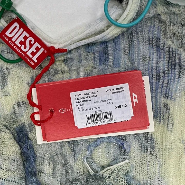 Diesel Diesel SS25 Floral Long Sleeve Knit Top 0079 Size US S / EU 44-46 / 1 - 3 Thumbnail