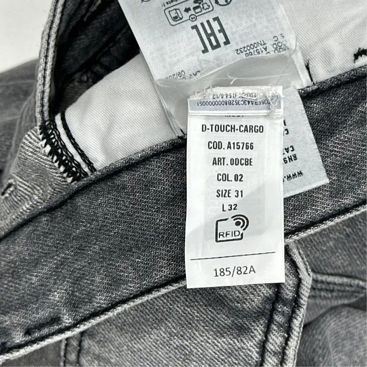 Diesel Diesel D-Cargo Casual Loose Wide Leg Jeans 0079 Size US 31 - 2 Thumbnail