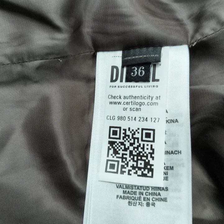 Diesel Diesel Brown Long Sleeve Oversized Coat 0079 Size US XXS / EU 40 - 5 Thumbnail