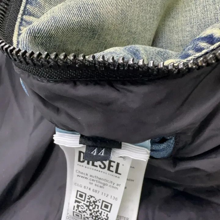 Diesel Diesel Blue Hooded Long Sleeve Puffer Jacket 0079 Size US L / EU 52-54 / 3 - 7 Thumbnail