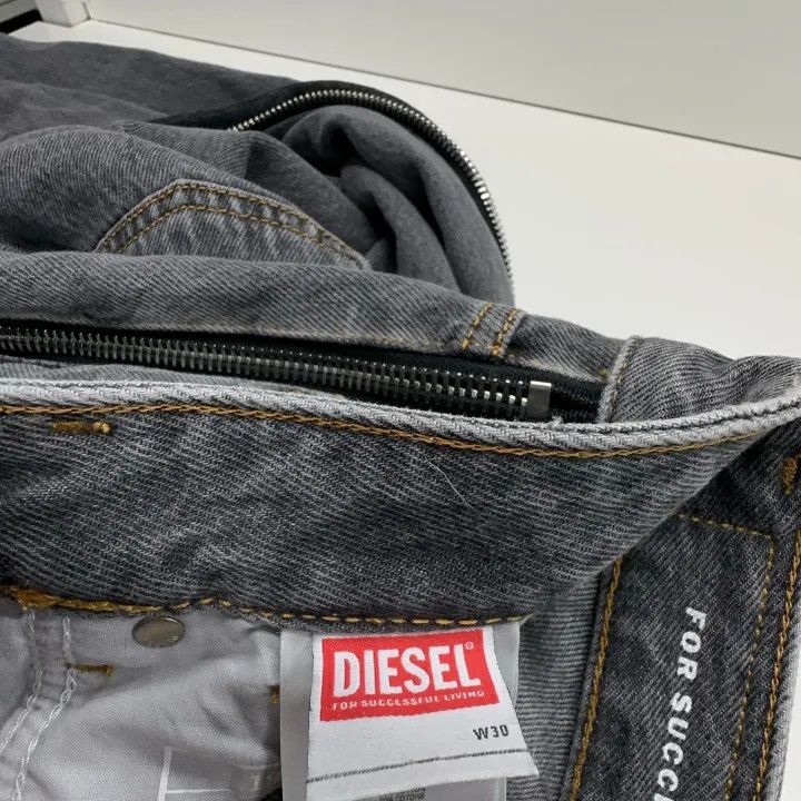 Diesel Diesel Gray Wide Leg Straight Jeans for Men 0079 Size US 30 / EU 46 - 5 Thumbnail