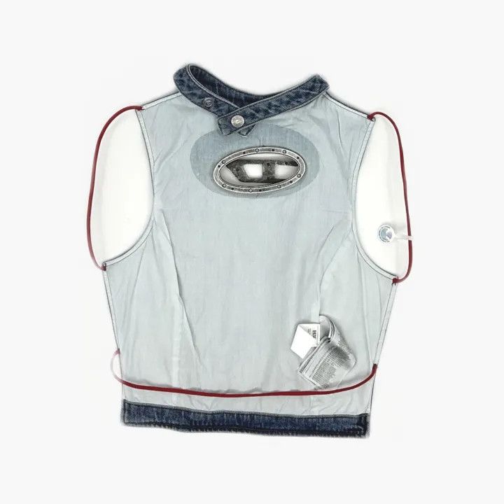 Diesel Diesel SS23 Vintage Denim Sleeveless Top 0079 Size US M / EU 48-50 / 2 - 3 Thumbnail