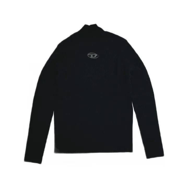 Diesel Diesel FW24 Logo High Neck Long Sleeve Knit 0079 Size US L / EU 52-54 / 3 - 2 Thumbnail