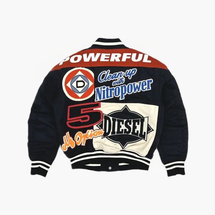 Diesel Diesel Men's Letter Print Baseball Jacket 0079 Size US S / EU 44-46 / 1 - 3 Thumbnail