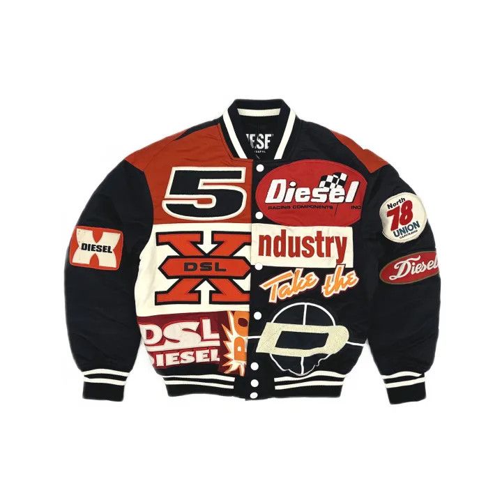 Diesel Diesel Men's Letter Print Baseball Jacket 0079 Size US S / EU 44-46 / 1 - 2 Thumbnail