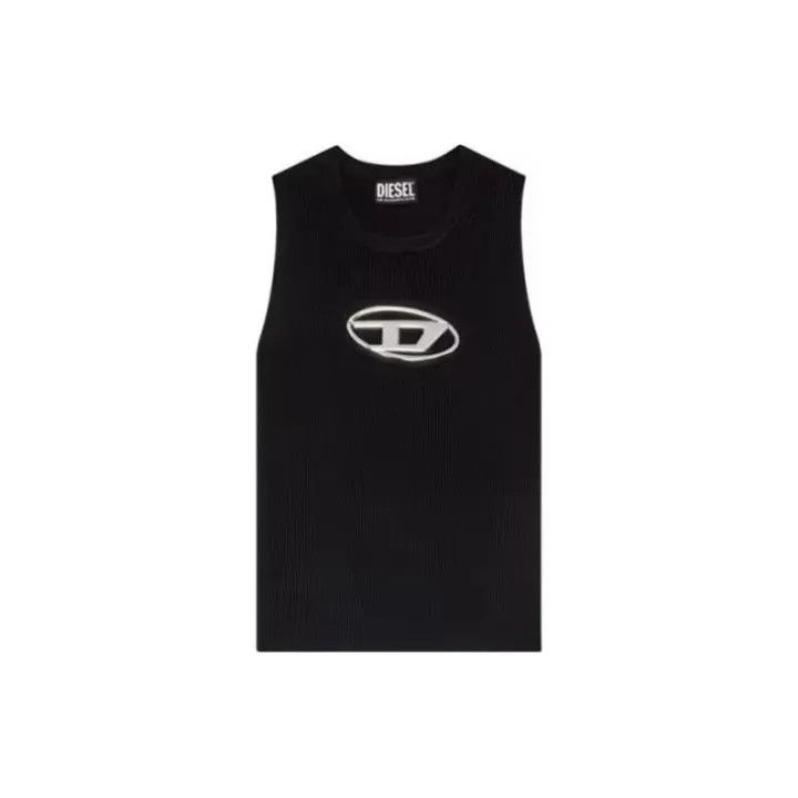Diesel Diesel Black Sleeveless Logo Tank Top 0079 Size US L / EU 52-54 / 3 - 2 Thumbnail