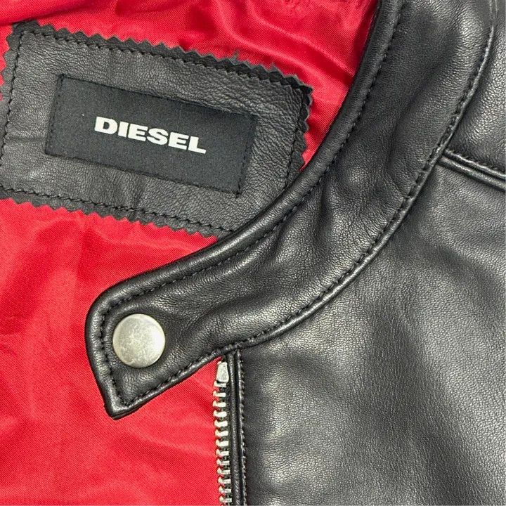 Diesel Diesel Black Slim Fit Motorcycle Jacket 0079 Size US S / EU 44-46 / 1 - 4 Thumbnail