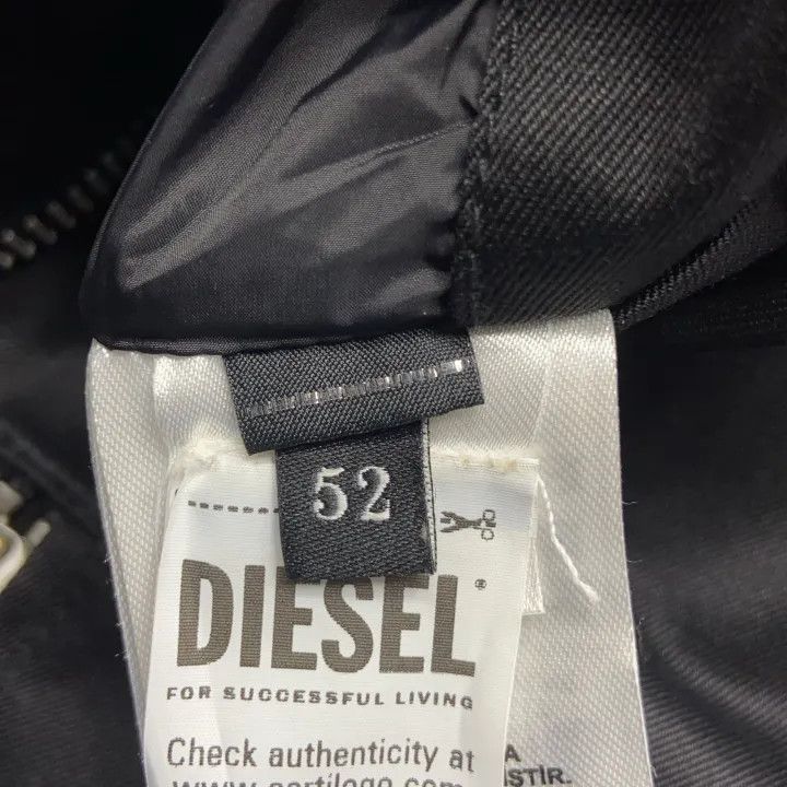 Diesel Diesel Black Zip-Up Long Sleeve Jacket 0079 Size US L / EU 52-54 / 3 - 7 Thumbnail