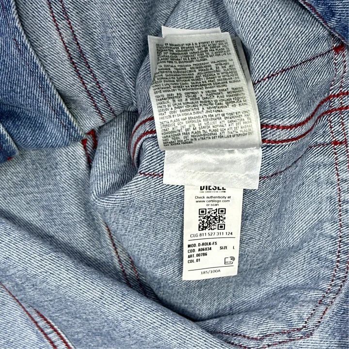Diesel Diesel Blue Denim Jacket for Men 0079 Size US L / EU 52-54 / 3 - 4 Thumbnail