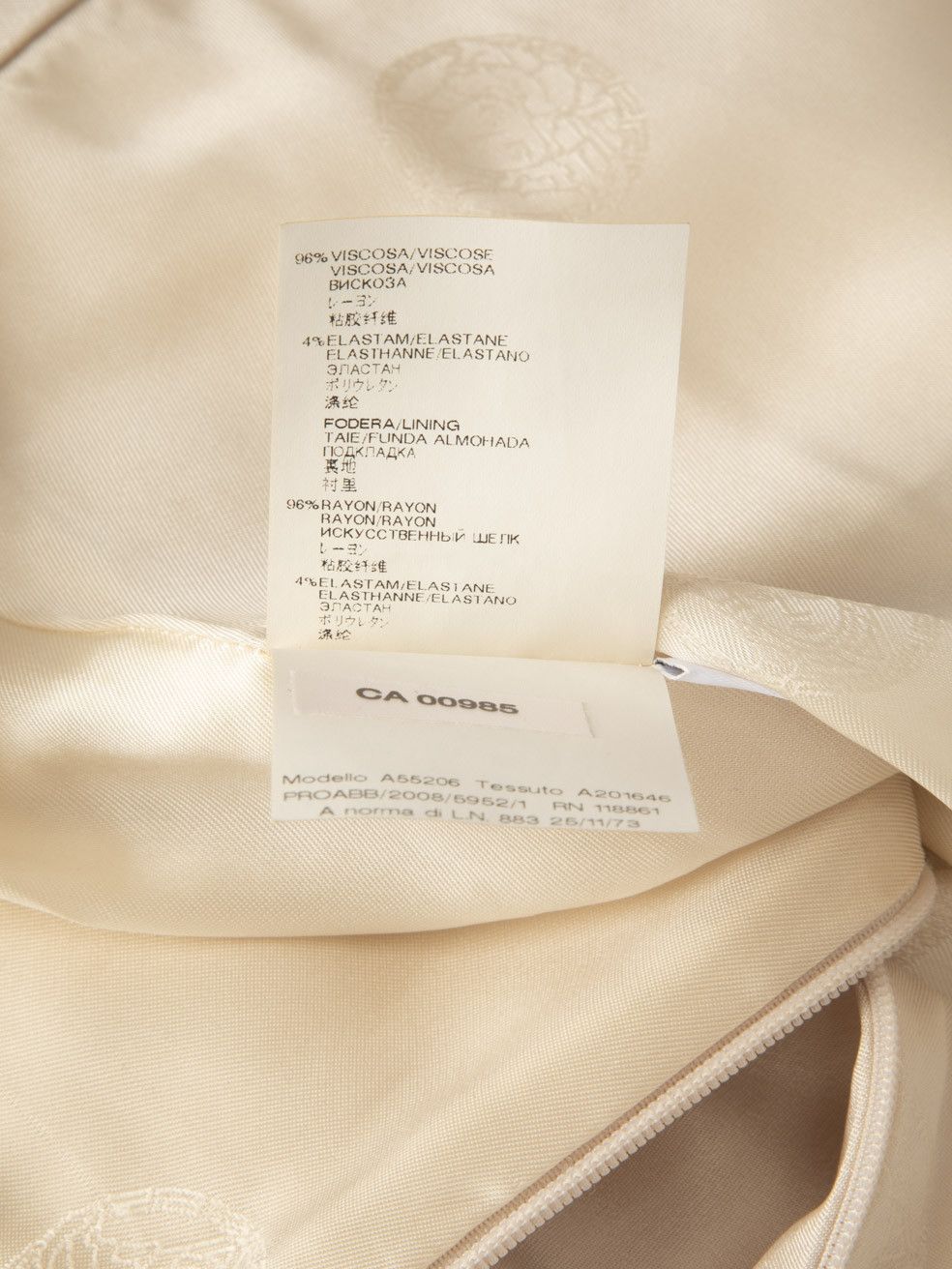 Versace Beige Knee Length Skirt Size 26" / US 2 / IT 38 - 12 Thumbnail