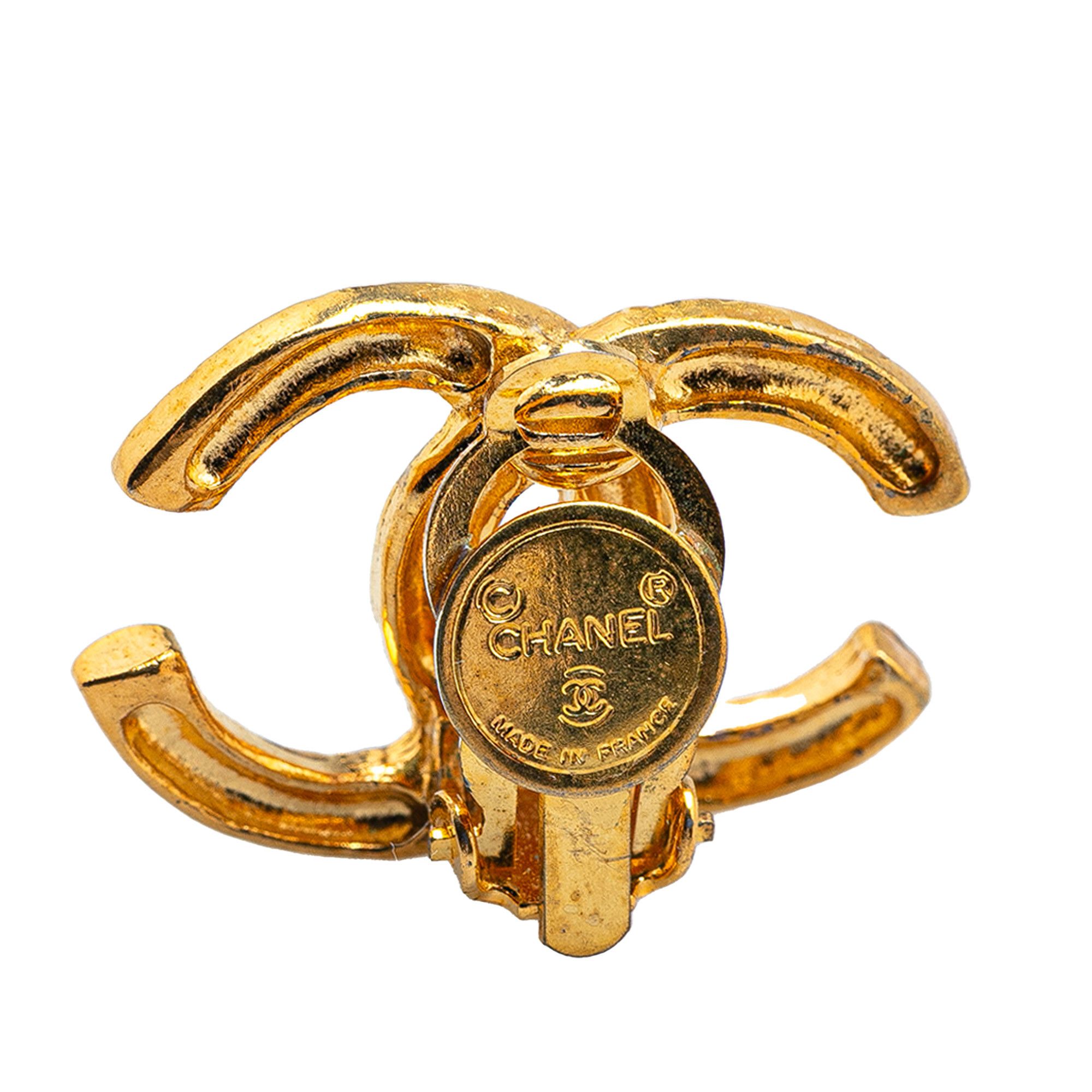 Chanel Chanel Gold Plated CC Clip On Earrings Size ONE SIZE - 3 Thumbnail