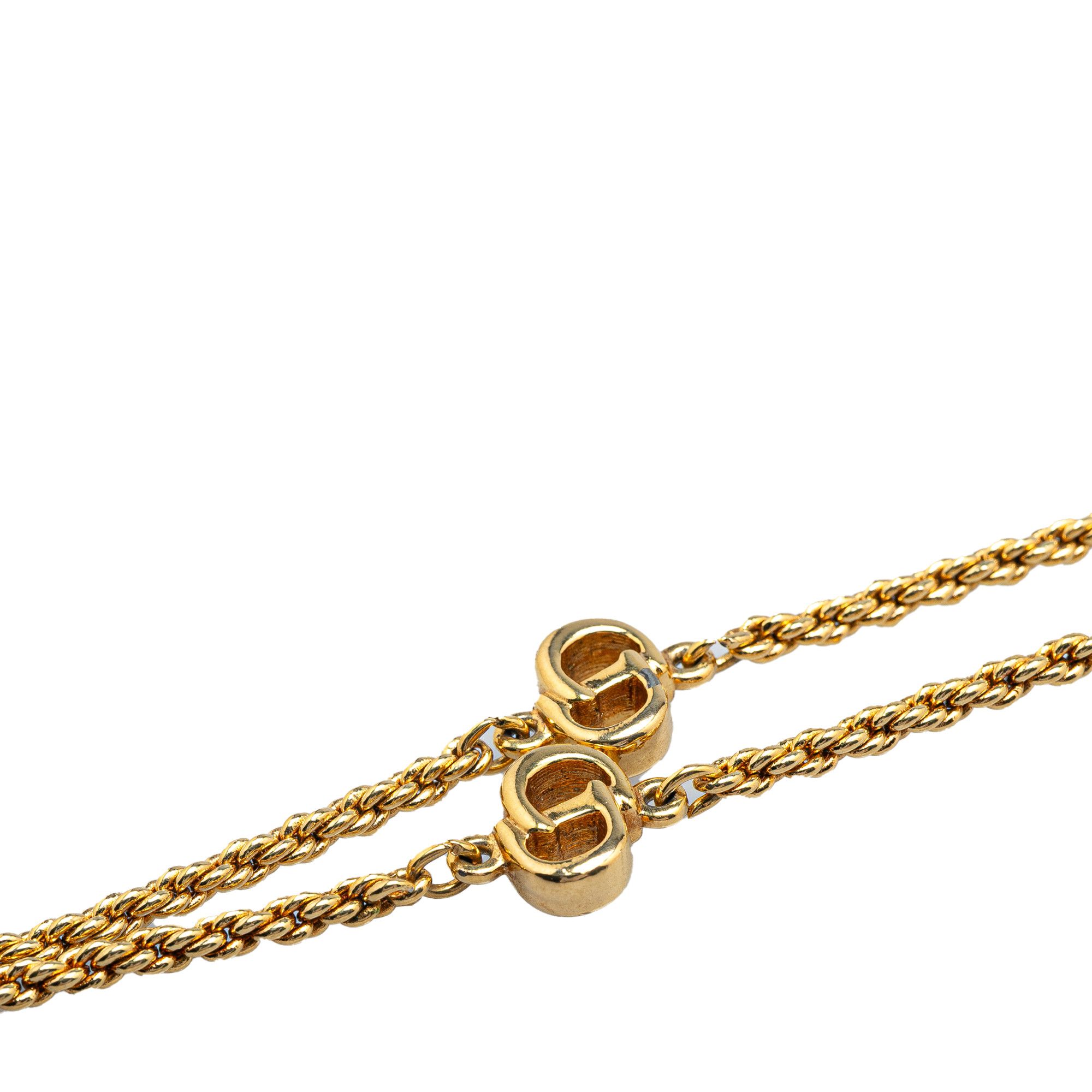 Dior Dior Gold Plated CD Logo Chain Necklace Size ONE SIZE - 2 Thumbnail