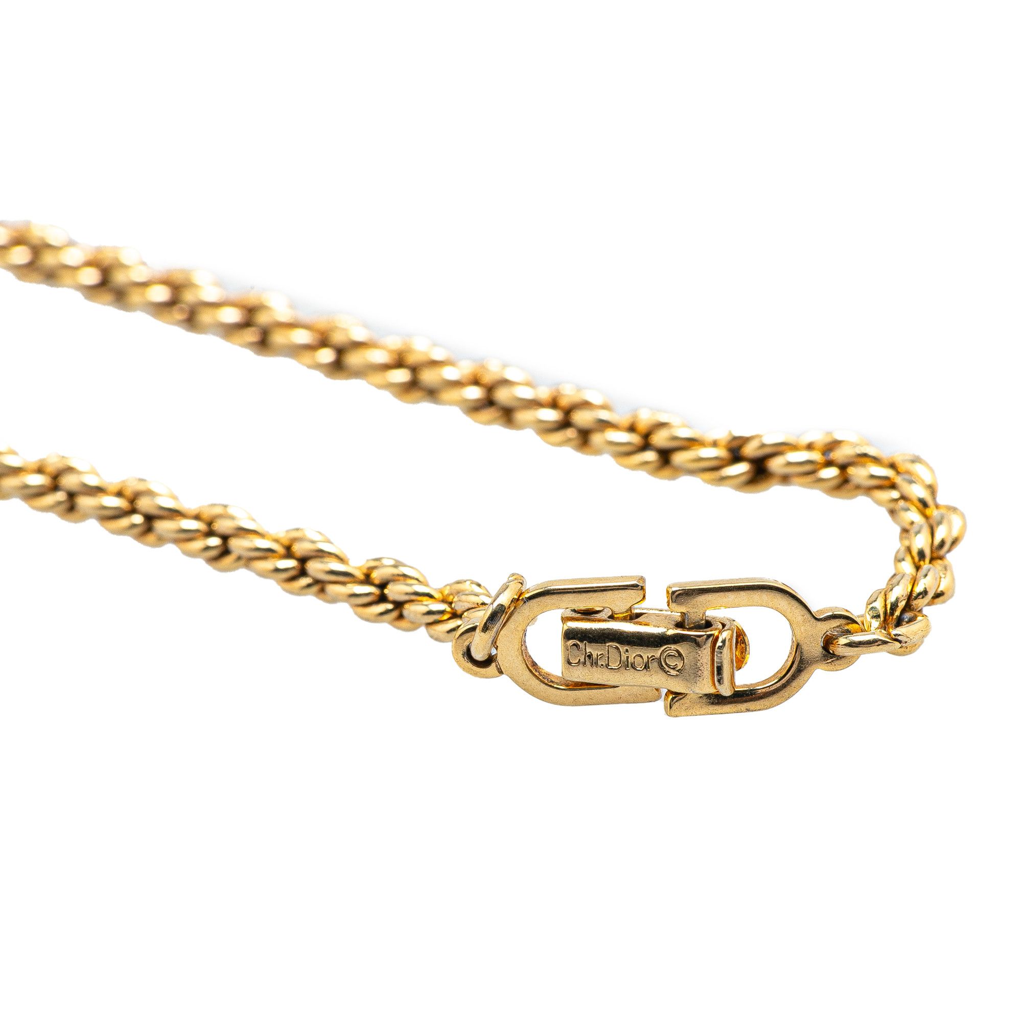 Dior Dior Gold Plated CD Logo Chain Necklace Size ONE SIZE - 5 Thumbnail