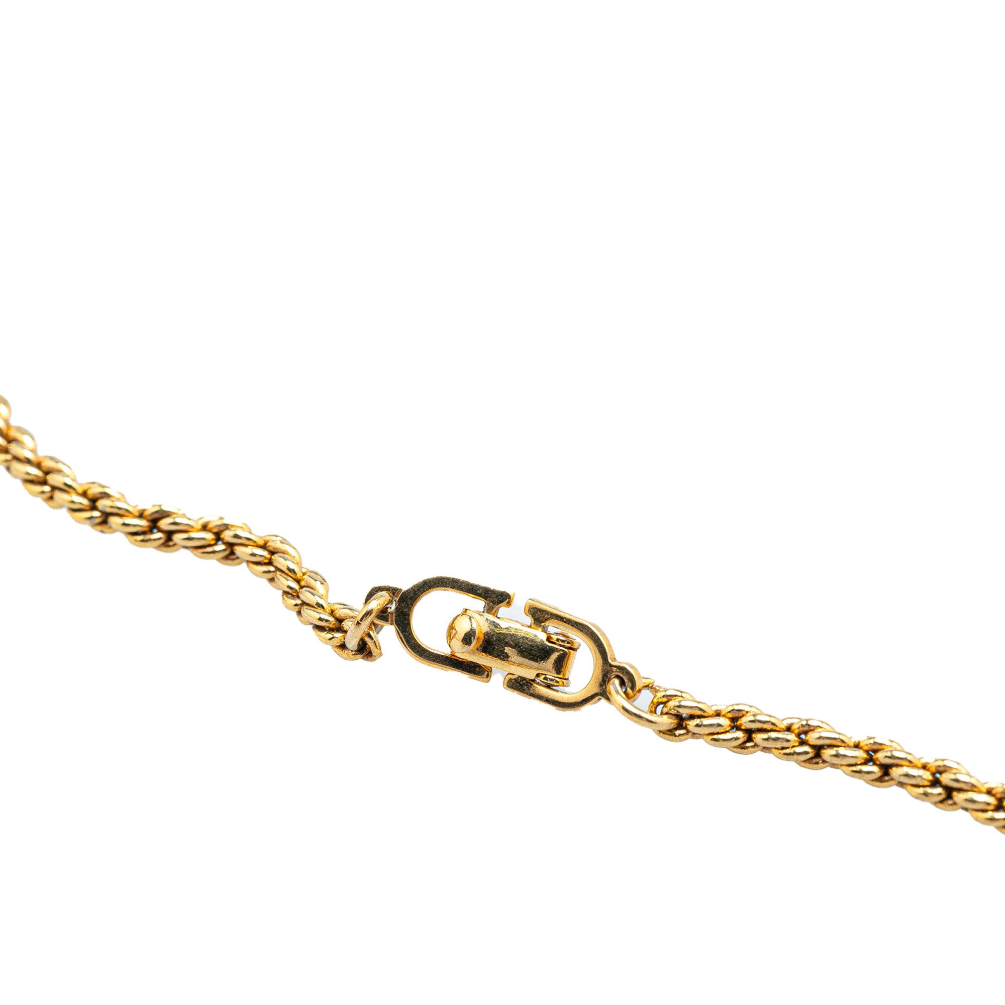 Dior Dior Gold Plated CD Logo Chain Necklace Size ONE SIZE - 4 Thumbnail
