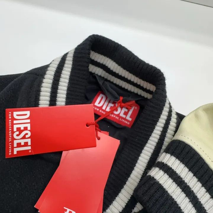 Diesel Diesel Color Blocked Long Sleeve Baseball Jacket 0079 Size US L / EU 52-54 / 3 - 3 Thumbnail