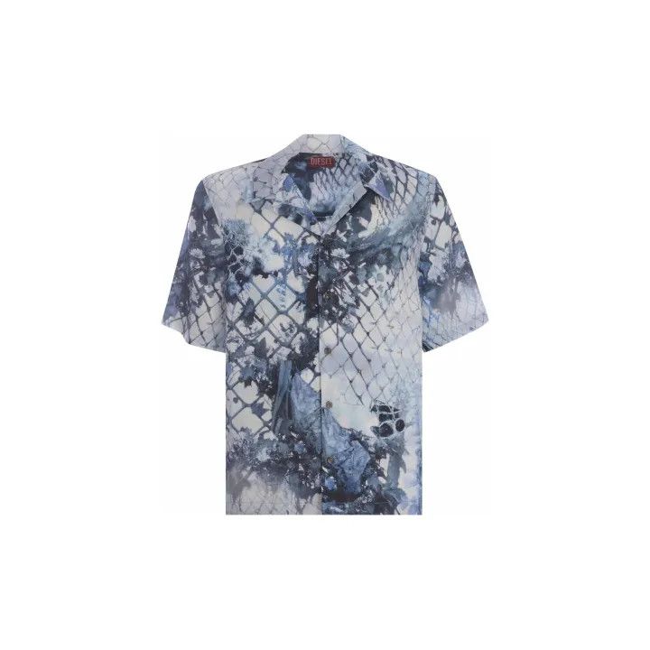 Diesel Diesel Short Sleeve Landscape Print Shirt 0079 Size US XXL / EU 58 / 5 - 2 Thumbnail