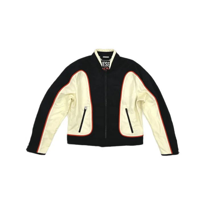 Diesel Diesel J-Blink Color Block Motorcycle Jacket 0079 Size US XL / EU 56 / 4 - 2 Thumbnail