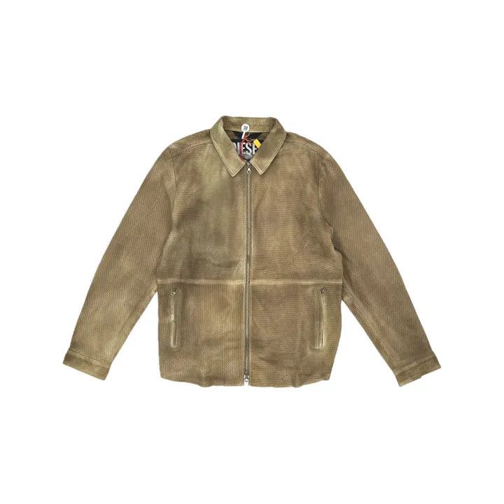 Diesel Diesel SS23 Brown Casual Zip Jacket 0079 Size US L / EU 52-54 / 3 - 2 Thumbnail