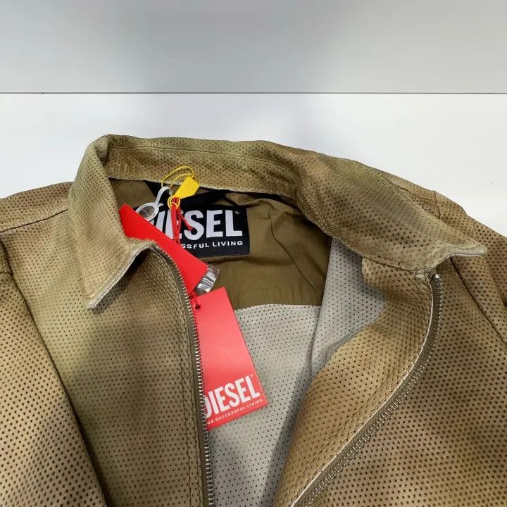 Diesel Diesel SS23 Brown Casual Zip Jacket 0079 Size US L / EU 52-54 / 3 - 9 Thumbnail