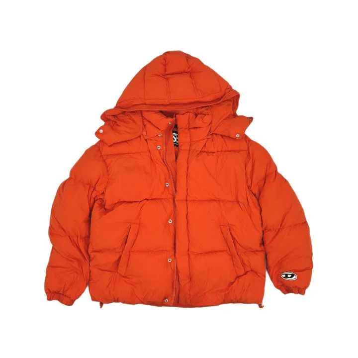 Diesel Diesel Orange Long Sleeve Puffer Jacket 0079 Size US XXL / EU 58 / 5 - 2 Thumbnail