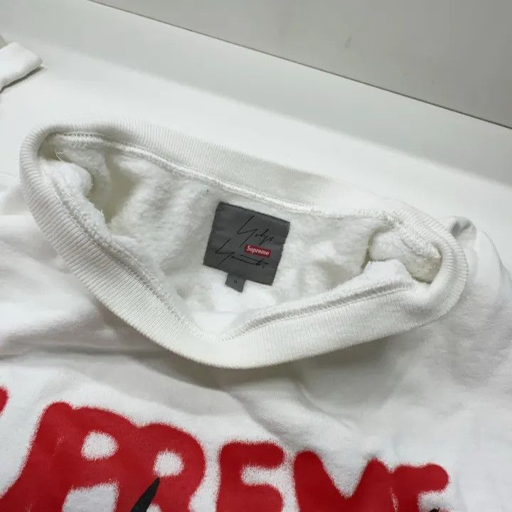Supreme Supreme x Yohji Yamamoto Signature Logo Sweatshirt 0079 Size US S / EU 44-46 / 1 - 7 Thumbnail