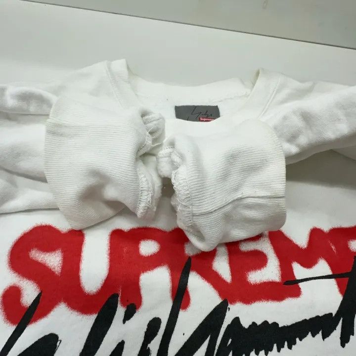 Supreme Supreme x Yohji Yamamoto Signature Logo Sweatshirt 0079 Size US S / EU 44-46 / 1 - 9 Thumbnail