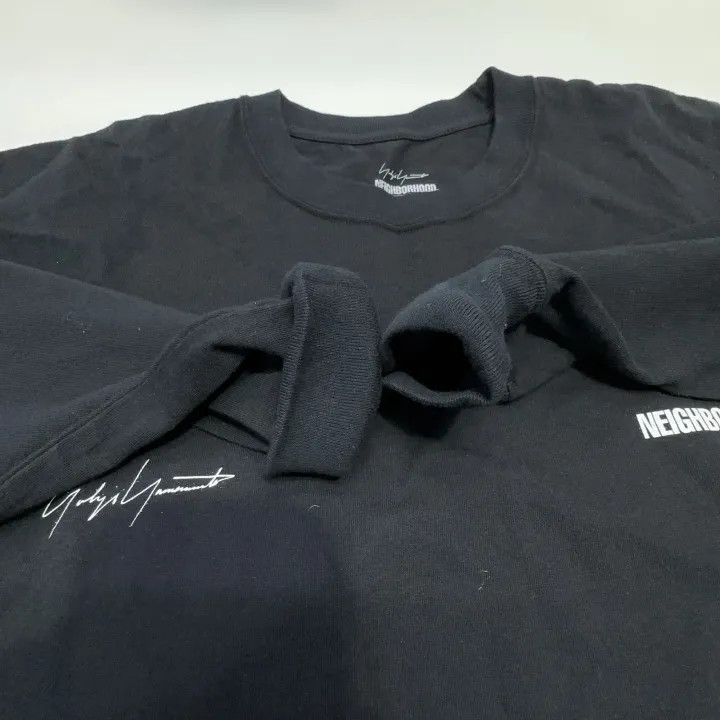Yohji Yamamoto Yohji Yamamoto Black Long Sleeve Sweatshirt 0079 Size US L / EU 52-54 / 3 - 7 Thumbnail