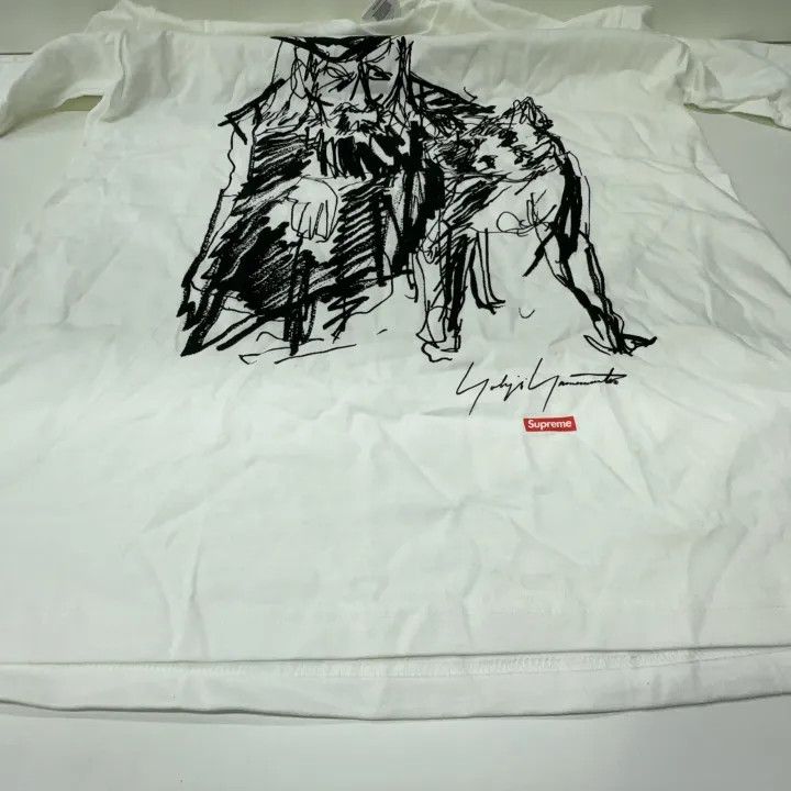 Yohji Yamamoto Supreme x Yohji Yamamoto Sketch T-Shirt 0079 Size US M / EU 48-50 / 2 - 8 Thumbnail