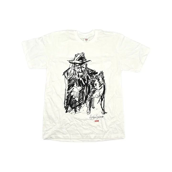 Yohji Yamamoto Supreme x Yohji Yamamoto Sketch T-Shirt 0079 Size US M / EU 48-50 / 2 - 2 Thumbnail