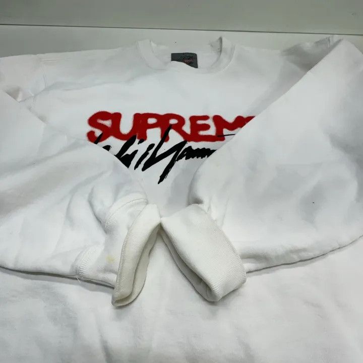 Yohji Yamamoto Supreme x Yohji Yamamoto Signature Logo Sweatshirt 0079 Size US S / EU 44-46 / 1 - 7 Thumbnail