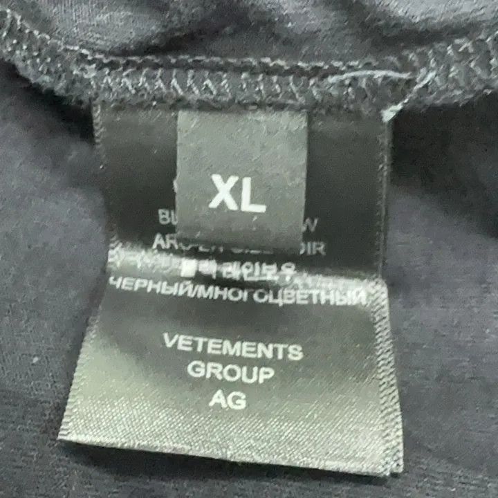 Vetements Vetements Logo Printed Short Sleeve T-Shirt 0079 Size US XL / EU 56 / 4 - 3 Thumbnail