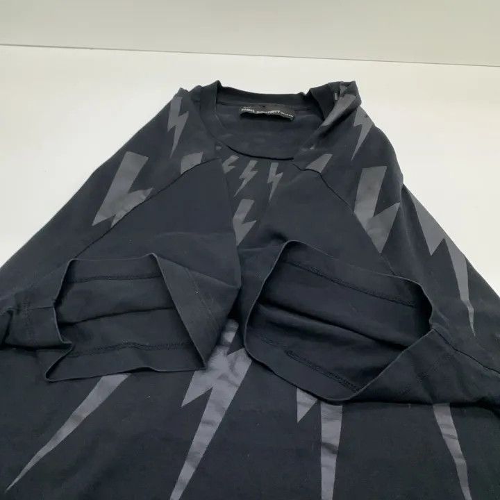 Neil Barrett Neil Barrett Black Lightning Print T-Shirt 0079 Size US XXL / EU 58 / 5 - 7 Thumbnail