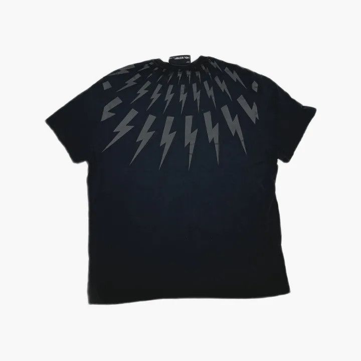 Neil Barrett Neil Barrett Black Lightning Print T-Shirt 0079 Size US XXL / EU 58 / 5 - 3 Thumbnail
