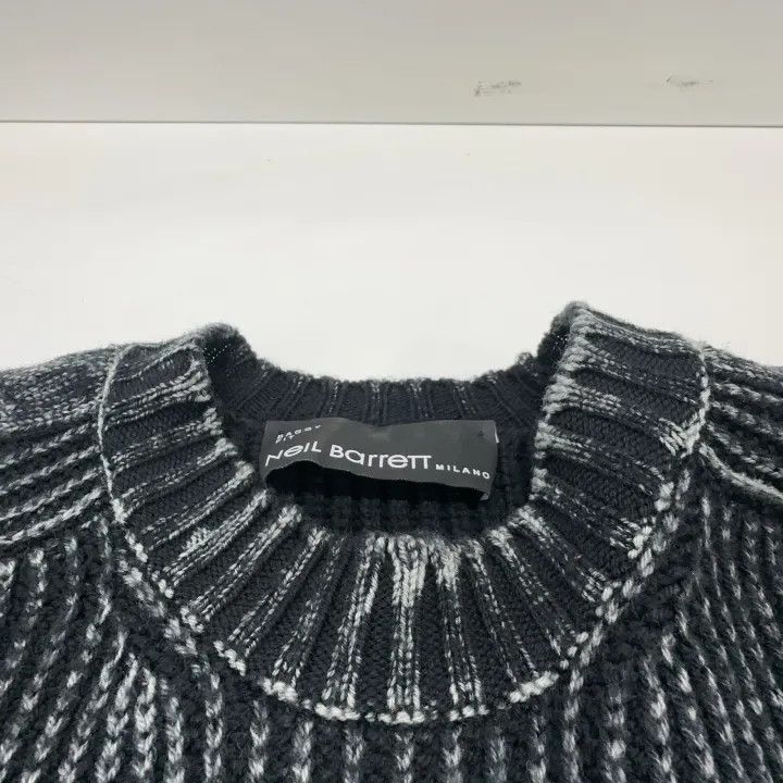 Neil Barrett Neil Barrett Vintage Wash Black Sweater 0079 Size US L / EU 52-54 / 3 - 6 Thumbnail