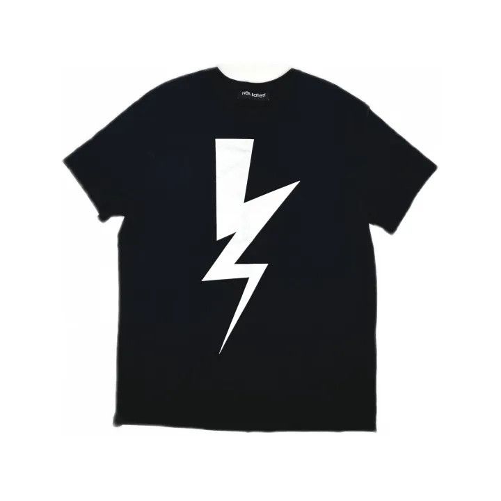 Neil Barrett Neil Barrett Lightning Print Short Sleeve T-Shirt 0079 Size US L / EU 52-54 / 3 - 2 Thumbnail