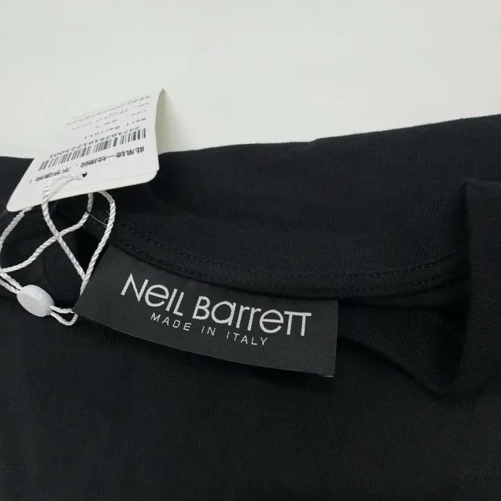 Neil Barrett Neil Barrett Black Graphic Short Sleeve T-Shirt 0079 Size US XS / EU 42 / 0 - 4 Thumbnail