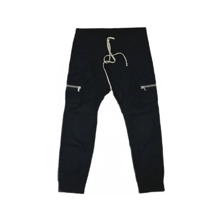 Rick Owens Rick Owens Black Casual Cargo Pants for Men 0079 Size US 44 / EU 60 - 2 Thumbnail