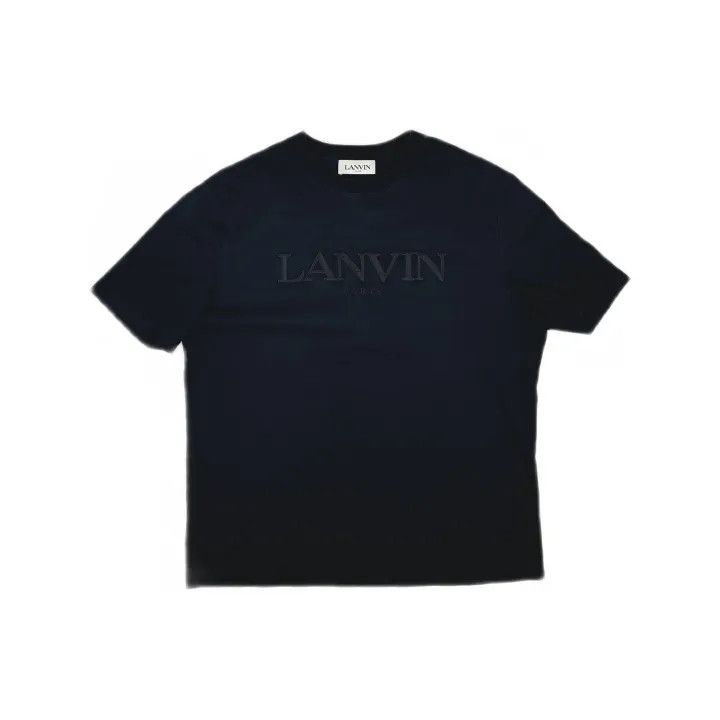 Lanvin Lanvin Black Logo Embroidered Casual T-Shirt 0079 Size US S / EU 44-46 / 1 - 2 Thumbnail