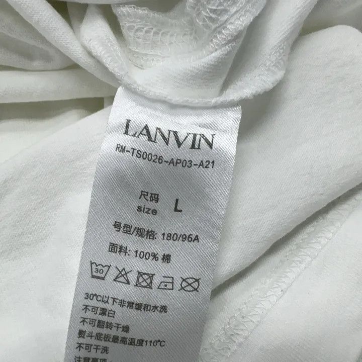 Lanvin Lanvin Poem Series Logo Print Long Sleeve T-Shirt 0079 Size US L / EU 52-54 / 3 - 4 Thumbnail
