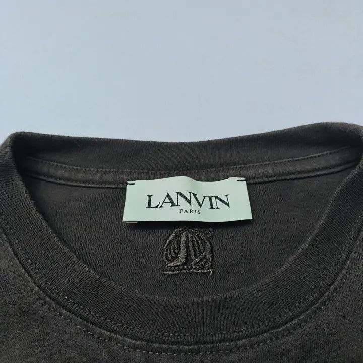 Lanvin Lanvin Logo Print Short Sleeve T-Shirt for Men 0079 Size US M / EU 48-50 / 2 - 4 Thumbnail