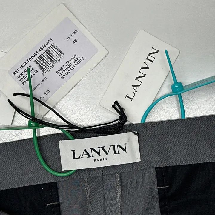 Lanvin Lanvin Casual Straight Pants in Elephant Gray 0079 Size US 27 - 4 Thumbnail
