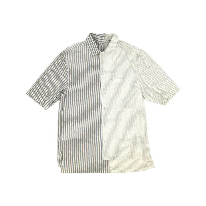 Lanvin Lanvin Asymmetrical Striped Short Sleeve Shirt 0079 Size US S / EU 44-46 / 1 - 2 Thumbnail