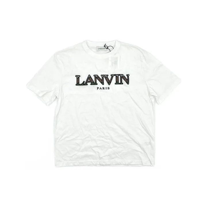 Lanvin Lanvin Logo Printed Short Sleeve T-Shirt 0079 Size US L / EU 52-54 / 3 - 2 Thumbnail